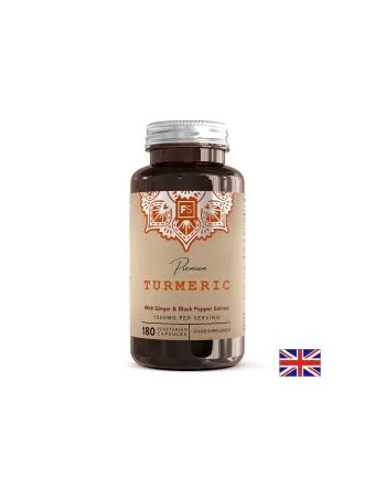 Куркума + джинджифил + черен пипер х 180 капсули Focus Supplements | Turmeric, Ginger & Black pepper