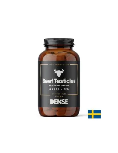 Говежди тестиси + черен дроб + екстракт от стриди х 240 капсули DENSE | Beef testicles, liver & oysters