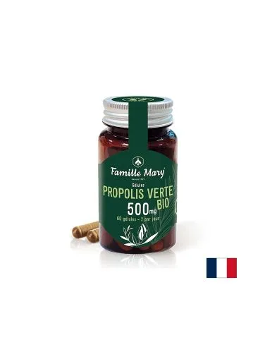 Зелен прополис БИО 500 мг х 60 капсули Famille Mary | Green Propolis
