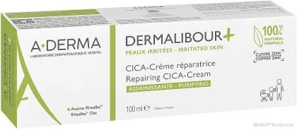 А-дерма ДЕРМАЛИБУР ЦИКА Възстановяващ крем х 100 мл | Dermalibour Cica A-Derma