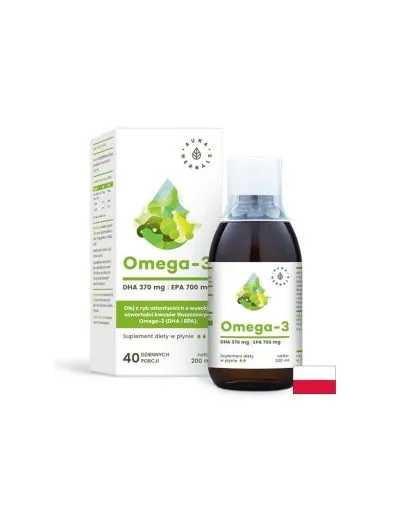 Омега 3 EPA / DHA 1400/740 мг течна формула х 200 мл Aura Herbals