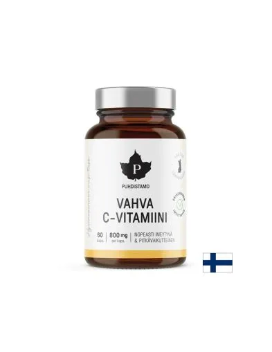 Витамин Ц 800 мг х 60 капсули PUHDISTAMO | Vitamin C