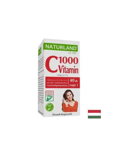 Витамин Ц 1000 мг х 40 таблетки Naturland | Vitamin C