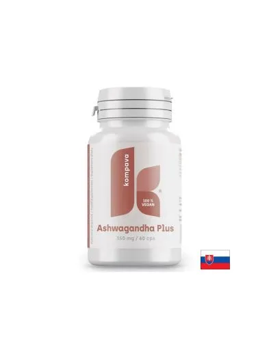 Ашваганда 348 мг + Биоперин 2 мг х 60 капсули KOMPAVA | Ashwagandha & Bioperine