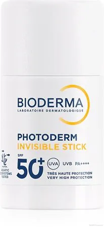 Биодерма ФОТОДЕРМ Невидим слънцезащитен стик за чувствителни зони SPF50+ 15 гр | Photoderm Bioderma