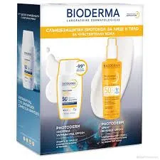 Биодерма ФОТОДЕРМ Промо пакет XDefense ултрафлуид + Невидим спрей за тяло SPF50+ | Photoderm Bioderma
