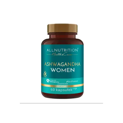 Ашваганда за жени 200 мг + шатавари и биоперин х 60 капсули AllNutrition | Ashwagandha Women