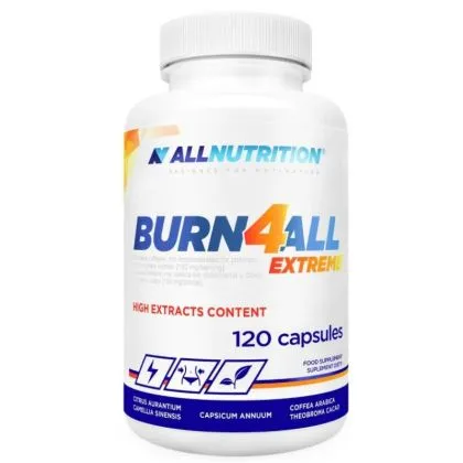 ФЕТ БЪРНЪР ЕКСТРИЙМ За израняне на мазнините х 120 капсули Allnutrition | Burn4All Extreme