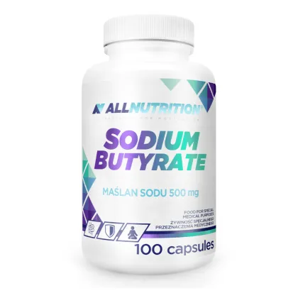 Натриев бутират ( бутирова киселина ) 500 мг х 100 капсули Allnutrition | Sodium Butyrate