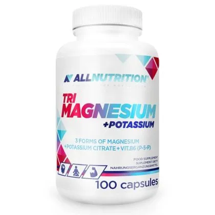 Магнезий + Калий х 100 капсули Allnutrition | Tri Magnesium & Potassium