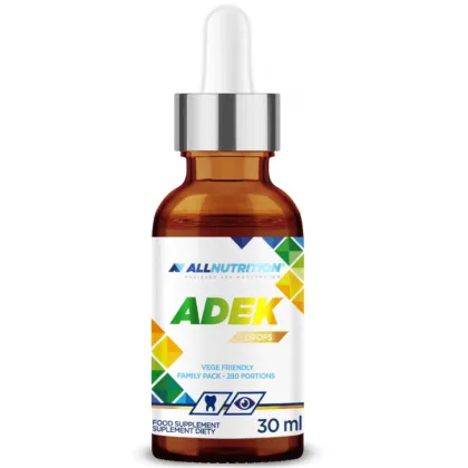 Витамин А + Д3 + Е + К2 на капки х 30 мл Allnutrition | Vitamin ADEK