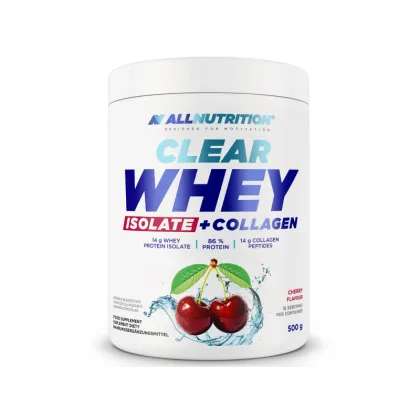 Суроватъчен протеин изолат + колаген на прах 500 гр Allnutrition | Clear Whey Isolate + Collagen