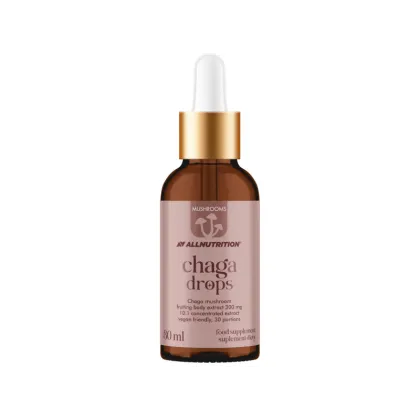 Чага течен екстракт на капки х 30 мл Allnutrition | Mushrooms Chaga Drops