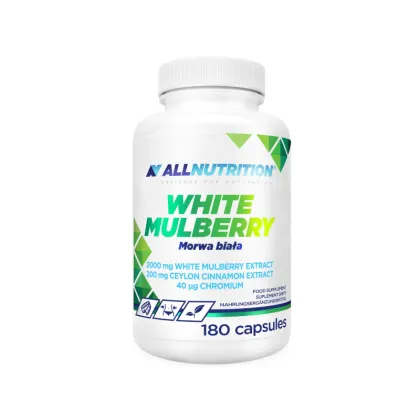 Бяла черница екстракт от листа х 180 капсули Allnutrition | White Mulberry