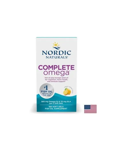 Омега 3-6-9 + масло от пореч 282 мг х 180 капсули Nordic Naturals | Complete Omega 3-6-9