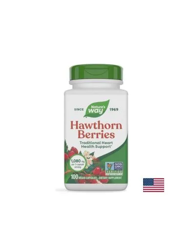 Глог плод 360 мг х 100 капсули Nature's Way | Hawthorne berries