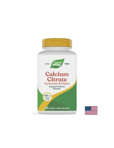 Калций ( цитрат, карбонат и малат ) 250 мг х 250 капсули Nature's way | Calcium