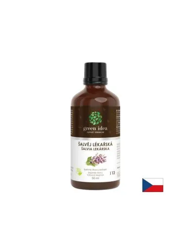 Салвия ( Градински чай ) 240 мг тинктура х 50 мл GREEN IDEA | Sage Leaf tincture