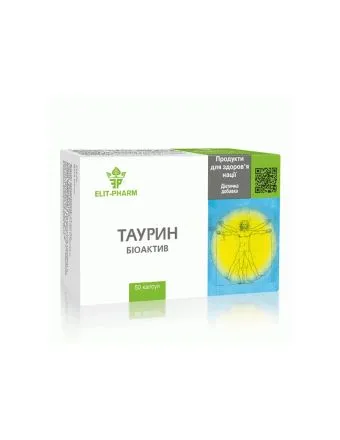 Таурин 400 мг х 50 капсули ELIXIR | Taurine