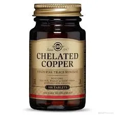 МЕД (Хелатиран) 2,5мг х 100 таблетки СОЛГАР | CHELATED COPPER SOLGAR