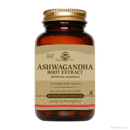 АШВАГАНДА Корен (екстракт) х 60 капсули СОЛГАР | ASHWAGANDHA ROOT EXTRACT SOLGAR