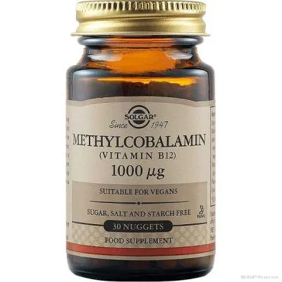 МЕТИЛКОБАЛАМИН (Витамин B12) 1000мкг х 30таблетки СОЛГАР | METHYLCOBALAMIN SOLGAR