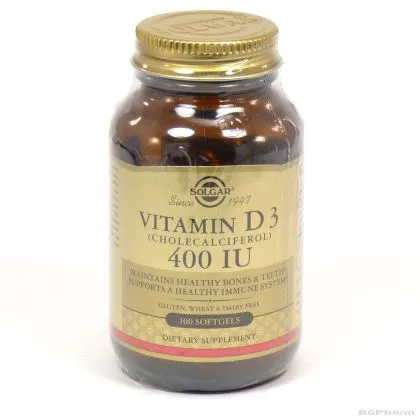 Vitamin D3 / Витамин Д3 - 10мкг (400IU) - 100 капсули