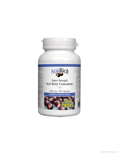 AcaiRich® Акай бери 500 mg x 90 капсули Natural Factors 