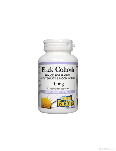 Гроздовиден ресник (Черен кокош) 40мг 90 капсули Natural Factors | Black Cohosh WomenSense