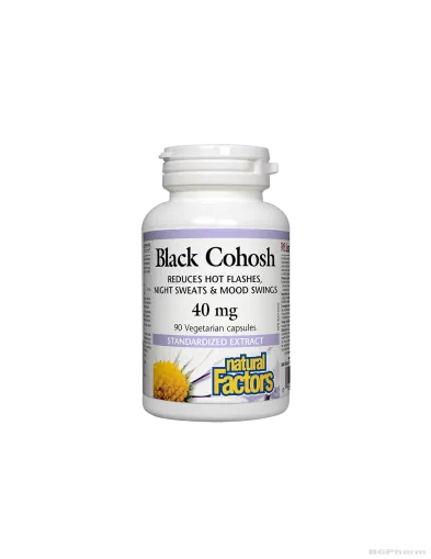 Гроздовиден ресник (Черен кокош) 40мг 90 капсули Natural Factors | Black Cohosh WomenSense