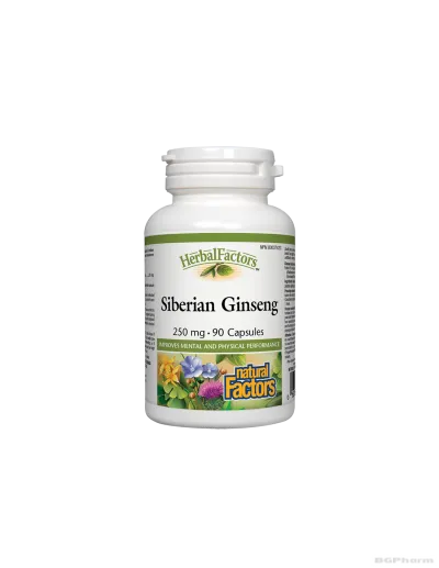 Сибирски женшен (елеутеро) 250мг х 90 капсули Natural Factors | Siberian Ginseng