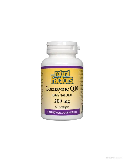 Коензим Q10 200мг х 60 капсули Natural Factors | Coenzyme Q10