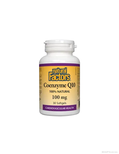 Коензим Q10 100мг х 30 капсули Natural Factors | Coenzyme Q10