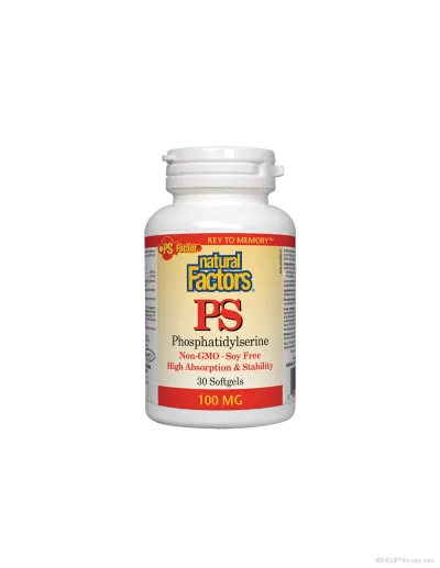 ФосфатидилСерин 100мг х 30 капсули Natural Factors | PS Phosphatidylserine