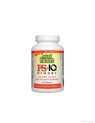 PS IQ Memory - Формула за памет и концентрация 60 капсули Natural Factors