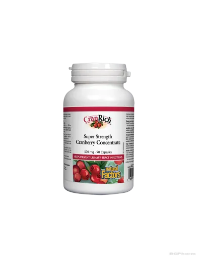 CranRich® Червена боровинка 500мг х 90 капсули Natural Factors