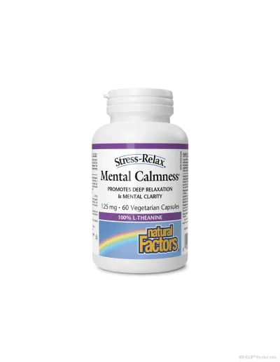 Л-Теанин 125мг х 60 капсули Natural Factors | Mental calmness