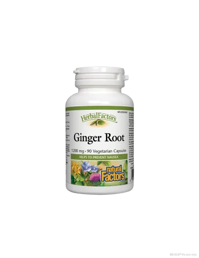 Джинджифил (корен) 450мг х 90 капсули Natural Factors | Ginger Root