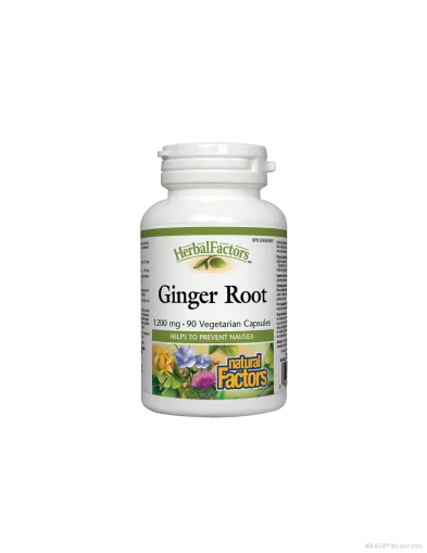 Джинджифил (корен) 1200мг х 90 капсули Natural Factors | Ginger Root