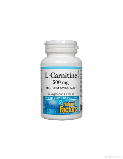 Л-Карнитин 500мг х 60 капсули Natural Factors | L-Carnitine
