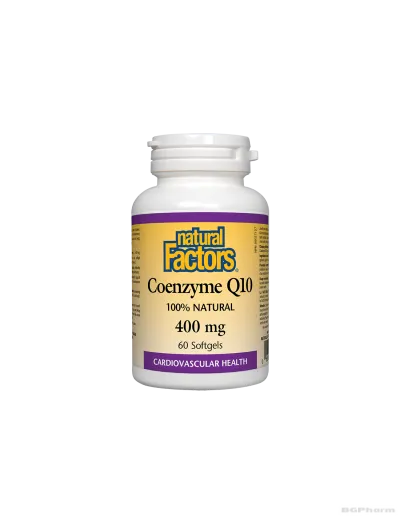 Коензим Q10 400 mg х 60 капсули Natural Factors | Coenzyme Q10