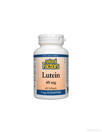 Лутеин 40мг + Зеаксантин 7мг х 60 капсули Natural Factors | Lutein & Zeaxanthin