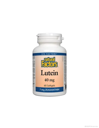 Лутеин 40мг + Зеаксантин 7мг х 60 капсули Natural Factors | Lutein & Zeaxanthin