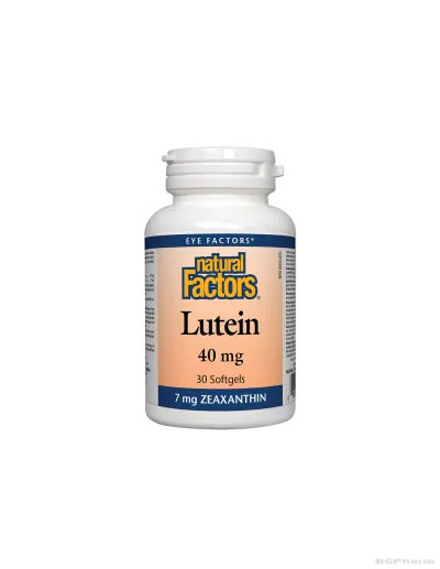 Лутеин 40мг + Зеаксантин 7мг х 30 капсули Natural Factors | Lutein & Zeaxanthin