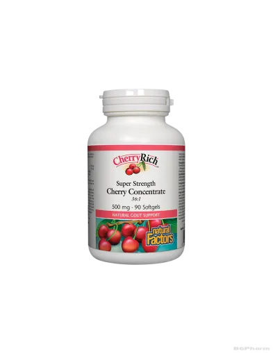 Череша супер концентрат 500мг 90 капсули Natural Factors | CherryRich Tart Cherry
