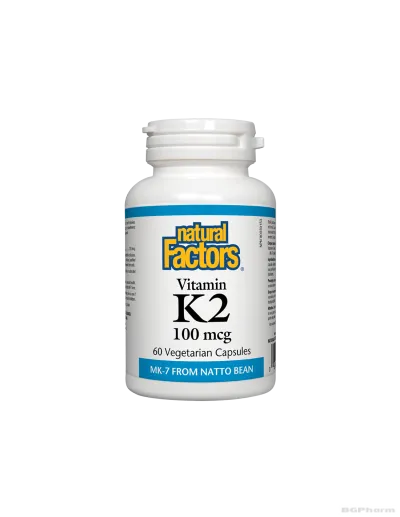 Витамин К2 (MK-7) 100мгк х 60 капсули Natural Factors | Vitamin K2
