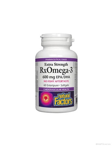 RxOmega-3 Рибено масло 1170мг (600мг EPA/DHA) х 60 капсули Natural Factors