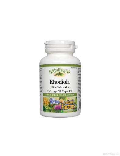  Златен корен (родиола) 150мг x 60 капсули Natural Factors | Rhodiola Extract
