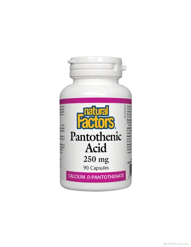 Пантотенова киселина (Витамин Б5) 250мг 90 капсули Natural Factors | Pantothenic Acid