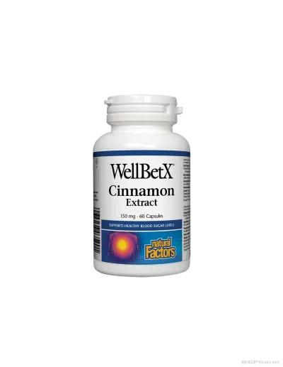 Канела 150мг х 60 капсули Natural Factors | Cinnamon Extract
